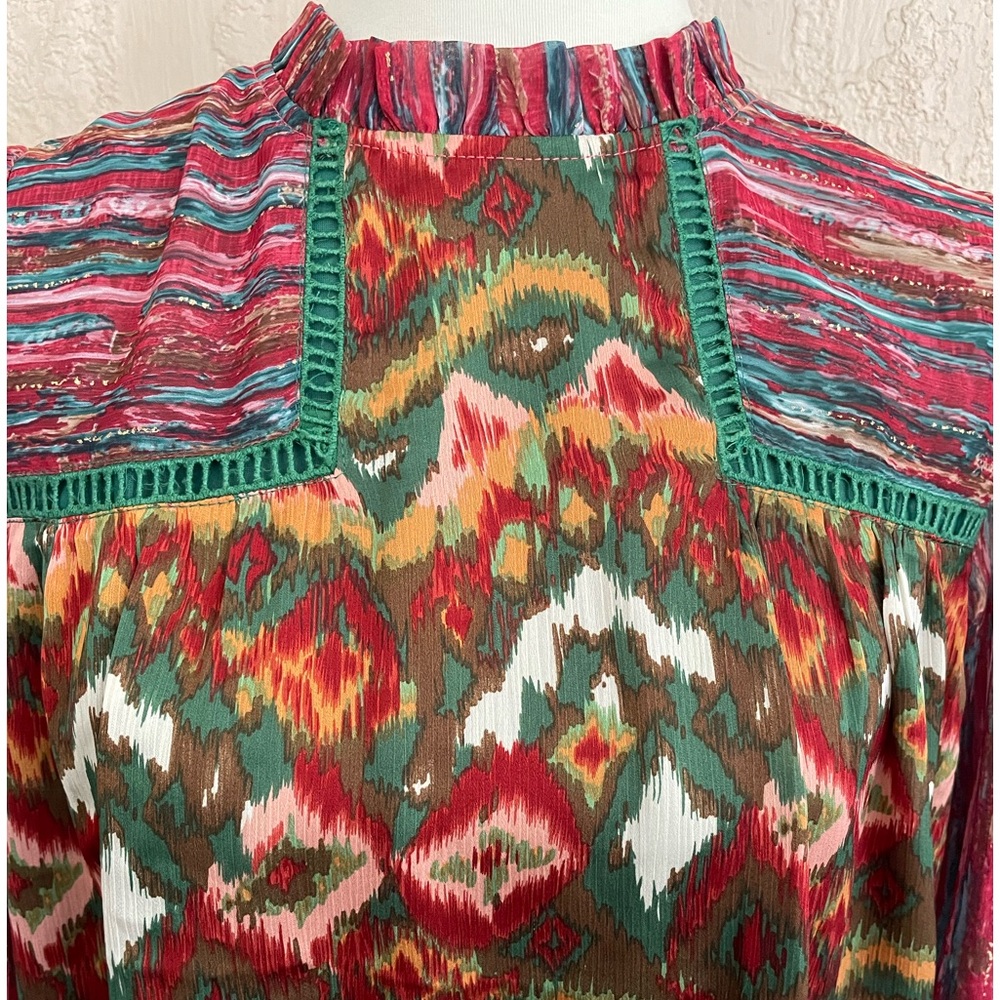 Mixed Patterns Top - Picture 2 of 6